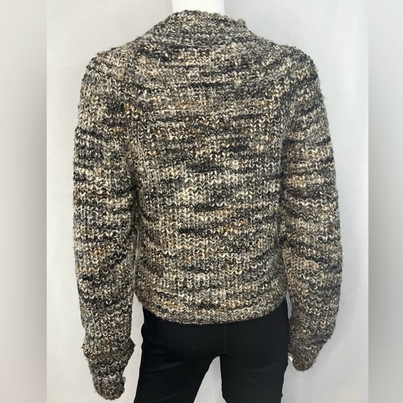 Aritzia. Wilfred.EUC.Cropped.Retrograde Mock neck sweater.Heather grey mélange.L - Picture 8 of 13